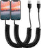 Coiled iphone charging Cable for car (MFI Certified) 2 Pack charging Cable for Car Short Charger Cord for +iPhone14/13 Pro Max/12 mini/11 Pro/X/SE...