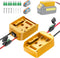 Vibit 2 Pack Power Wheel Adapter for Dewalt 20v Battery with Switch, DC Power Adapter, 20 V Battery Adapter for RC Car Truck DIY & Robotics, Batte...