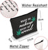 JXGZSO Funny Weed Makeup Bag With Zipper Gifts For Women Might Be Makeup Might Be Weed Cosmetic Bag (Weed Black)...