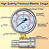 Boltigen Pressure Washer Gauge Kit, Pressure Gauge for Power Washer with 3/8inch Quick Connect, Stainless Steel, 6000PSI...