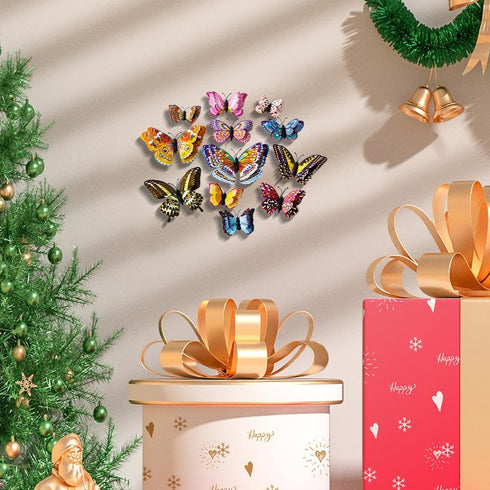 Somotersea 24Pcs 3D Luminous Butterfly Wall Decor Removable Butterfly Decoration for Girls Room Butterflies Decals Birthday Party Decorations Kids...