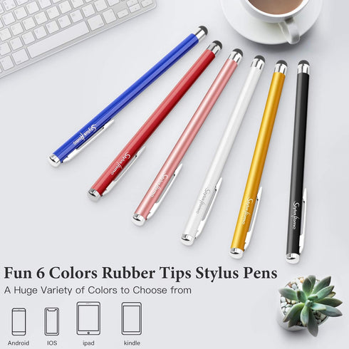 Stylus Pens for Touch Screens, StylusHome 6 Pack High Precision Capacitive Stylus for iPad iPhone Tablets Samsung Galaxy All Universal Touch Scree...