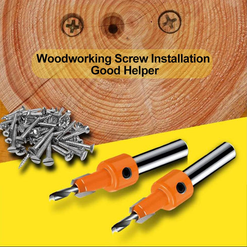 ASNOMY 10Pcs Wood Countersink Drill Bit Set, 5Pcs Countersink Drill Bit with 5Pcs Extra Pilot drill bit, Tapered Drill Bits with 5/16" Round Shank...