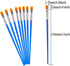 30Pcs Small Paint Brushes Bulk Kids Flat Nylon Hair with Wooden Handle Acrylic Oil Watercolor Painting Brushes for Students, Children and Adult...