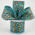 Craig Bachman 2.5" Metallic Leopard Print Ribbon: 10 Yards (Light Teal) Craft Floral Arrangement Gift Wrapping Wired Edge Ribbon...