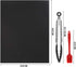 Dailyart Grill Mats Set of 4 with 13" BBQ Tongs & Silicone Brush, 100% Non Stick BBQ Grill Mat & Baking Mats, Reusable Teflon Grill Matt for Outdo...