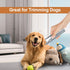 Dog Clippers Grooming Kit Hair Clippers with Nail Grinder Set 4 in 1, Cordless Electric Trimmer- Low Noise Paw Trimmer-USB Rechargeable Quiet Nail...