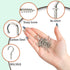 100 Pcs Small Screw Hooks, 1/2 Inch Screw-in Hooks Copper Plated Metal Cup Hooks, Mini Metal Screw Wood Ceiling Wall Hooks for Jewelries Crafts Ke...