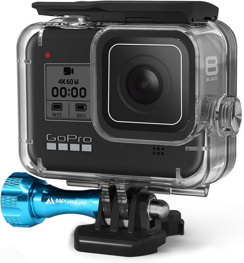 MiPremium Waterproof Housing Case for GoPro Hero 8 Black. Underwater Protective Diving Shell Cage Mount Accessories with Aluminium Screw & Quick R...