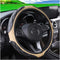 Car Steering Wheel Cover, 15 Inch Steering Wheel Protector Car Decorations for Women Men, Leather Elastic Anti-Slip Auto Kit Replacement, Car Inte...