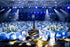 Tvoip 10PCS Chair Cover Stretch Band with Buckle Slider Sashes Bow Wedding Banquet Chair Decoration (Light Blue)...