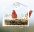 Perky-Pet 345 Clear Outdoor Window Bird Feeder with Strong Suction Cups – 1/2 Lb Seed Capacity...