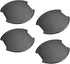 4Pcs TPU Carbon Fiber Like Car Door Handle Cup Protective Sticker Auto Door Paint Guard Car Door Cup Scratch Protection Films Universal Door Handl...
