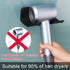 Hair Dryer Holder, Blow Dryer Holder Wall Mounted, Self Adhesive Wall Mountable Bathroom Organizer for Hair Care Tools,Compatible with Most Hair D...