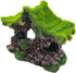 Aquarium Decoration House Resin Hollow Hideout House, Fish Tank Accessories Cave Ornament Tank Small Fish Hideaway with Moss...