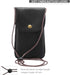 Cell Phone Neck Pouch PU Leather Carrying Bag with Credit Card Holder Adjustable Strap, Small Travel Purse for iPhone 11 XR XS Max SE 8 7 6 Plus, ...