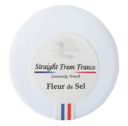 Straight from France French Fleur De Sel Finishing Sea Salt with Red Pepper 4 Oz...