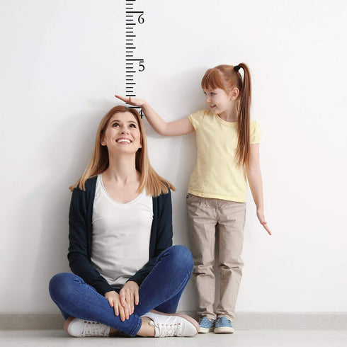 7 Feet Growth Chart Stencil, Kids Height Growth Chart Reusable Ruler Template Painting on Wood, Measuring Kids Height Wall Decor, Rustic Decor for...