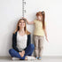 7 Feet Growth Chart Stencil, Kids Height Growth Chart Reusable Ruler Template Painting on Wood, Measuring Kids Height Wall Decor, Rustic Decor for...