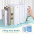 SUNEE 3 Ring Binder 1/2 Inch 4 Pack, Clear View Binder Three Ring PVC-Free (Fit 8.5x11 Inches) for School Binder or Office Binder Supplies, White ...