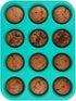 CAKETIME Silicone Muffin Pan Cupcake Pan Set - Mini 24 Cups and Regular 12 Cups Muffin Tin, Nonstick Food Grade Molds with 12 Baking Cups...