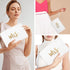 MGupzao Mrs Clutch Purse Bridal Shower Engagement & Honeymoon Gift Bride Bag Crossbody with Removable Chain White and Gold...