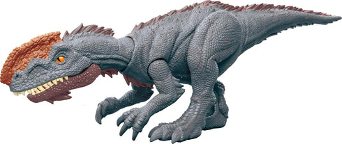 Mattel Jurassic World Strike Attack Monolophosaurus Dinosaur Action Figure Toy with Single Strike Action, Movable Joints, Physical & Digital Play...