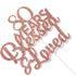 Rose Gold Glitter 80 Years Blessed & Loved Cake Topper - 80th Birthday / 80th Anniversary Cake Topper, 80th Birthday / 80th Anniversary Party Deco...
