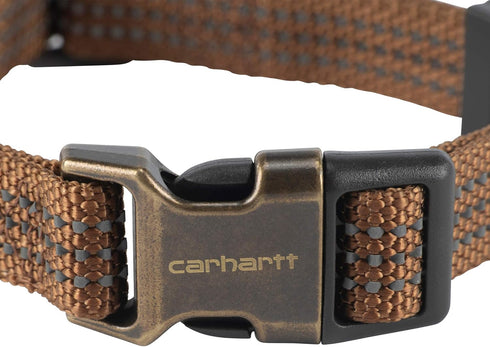 Carhartt Dog Collar Brown/Brushed Brass Large...
