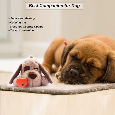 Beverly Shark Puppy Heartbeat Toy Dog Anxiety Relief Calming Aid Puppy Heartbeat Stuffed Animal Behavioral Training Sleep Aid Comfort Soother Plus...