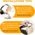 2 Pieces Blind Spot Mirror - PSLER 2" Round HD Glass Convex Rear View Mirror with Frame, 360° Wide Angle Side View Mirror Accessories with Self Ad...