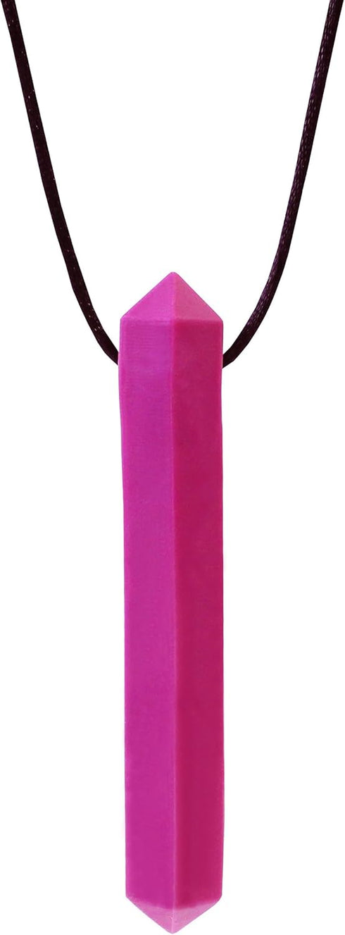 ARK's Krypto-Bite Chewable Gem Necklace Chew Jewelry (Soft, Magenta)...