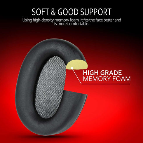 Krone Kalpasmos Replacement Earpads for Sony WH-CH720N, Compatible with Sony WHCH720 WHCH720N Headphone, Protein Leather Memory Foam Replacement E...