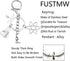 FUSTMW Biology Chemistry Keychain Science Symbol Gifts Atom Microscope Key Chain Biology Chemistry Teacher Gift Science Lovers Gift...