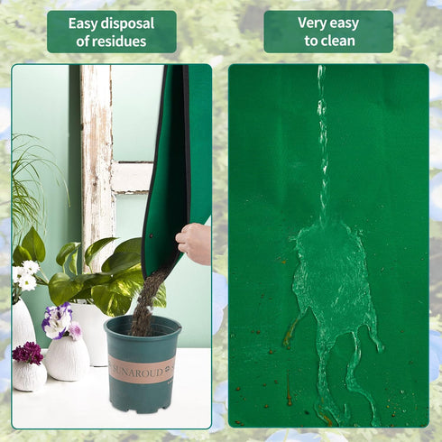 Extra Large Repotting Mat for House Plants Transplanting and Dirt Control Portable Potting Tray Waterproof Potting Mat for Indoor Plants Succulent...