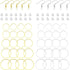 520Pcs Earring Hoops for Jewelry Making,with 120Pcs Round Beading Hoops Earring Findings Hoop Earrings and 200Pcs Earring Hooks,200Pcs Earring Bac...