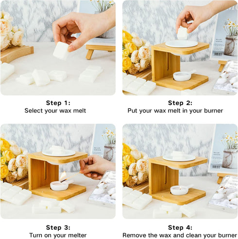 LA BELLEFÉE Wax Melts Wax Cubes Cotton Scented, Handmade Natural Soy Wax Cubes for Wax Warmer - Long Lasting Fragrance for Home, Ideal for Stress ...