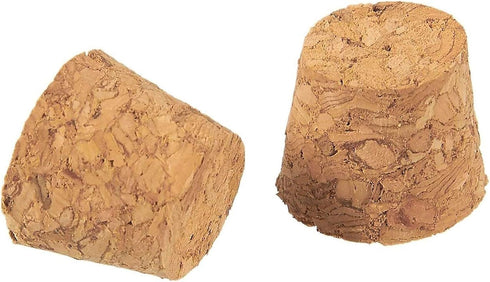 Size #4 Tapered Cork Plugs for Small Bottles and Test Tubes (0.6 x 0.47 x 0.5 in, 100 Pack)...