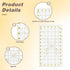 Quilting Ruler 6.5" x 12" Acrylic Quilters Rulers Sewing Ruler for Easy Precision Cutting Fabric Paper, Fabric Cutting Ruler for Quilting, Sewing ...