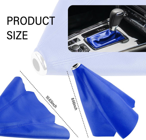 Car Shift Boot,Leather Gear Shift Cover Car Accessories Interior Decoration,Universal Dustproof Gear Shifter Cover Fits Car Truck SUV with Manual/...