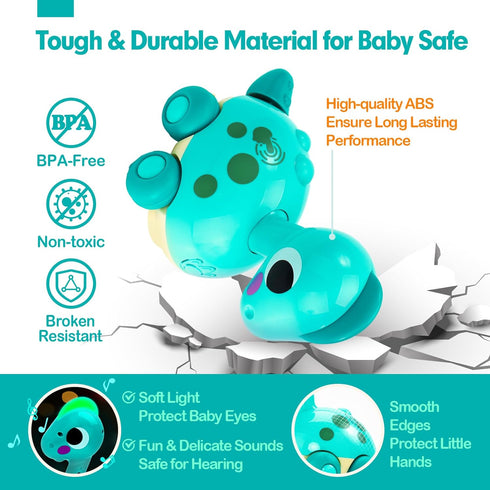 Baby Toys 6-12 Months - Touch & Go Musical Light Infant Toys Baby Crawling Baby Toys 12-18 Months, Tummy Time Toys for 1 Year Old Boy Gifts Girl T...