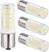 4PCS 1156 LED Bulb 12V 24V, BA15S LED Bulbs Bayonet Single Contact Base for Landscape RV Camper Interior Marine Boat Trailer Lights, Daylight Whit...