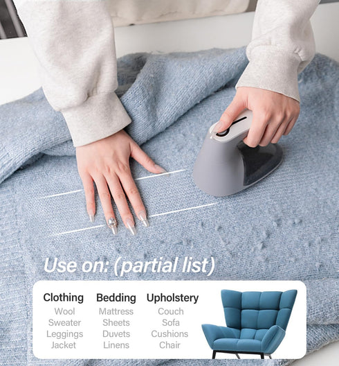 Bymore Fabric Shaver, Lint Shaver, Lint Remover Defuzzer Sweater Shaver for Clothes and Furniture(6-Leaf Blades,65mm Mesh,2 Blades Extra)...