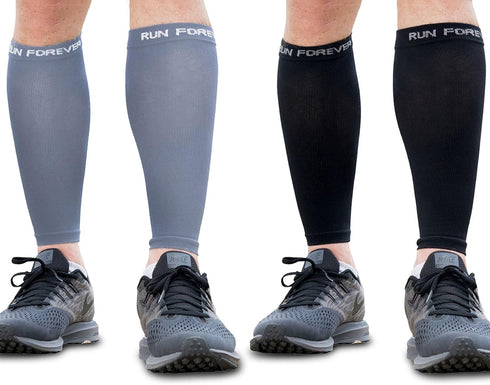 Run Forever Calf Compression Sleeves for Men and Women - Leg Compression Sleeve - Footless Compression Socks for Runners, Shin Splints, Varicose V...