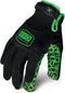 Ironclad mens Work Gloves EXO GRIP BLACK , Black & Green, Small Pack of 1 US...