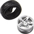 5-Spoke 12mm Hex Hub Wheel Rims & Rubber Tires Compatible with HSP Tamiya HPI Kyosho 1/10 On-Road Touring Car,WLtoys 1/14 144001 Traxxas 1/16 Slas...