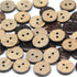 100pcs 13mm(0.5inch) Brown Natural Coconut Shell Buttons, 2 Holes Eco-friendly Wooden Buttons for Sewing, Children Handmade Scrapbooking, Baby Clo...