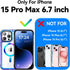 Meifigno Rainbow Series Mag Case for iPhone 15 Pro Max Case 6.7 inch - MagSafe Compatible - Aluminum Alloy Frame - MIL-GRD Drop Protection, Clear ...