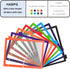 16Pcs/2 Set 8 Tab Dividers for 3 Ring Binder, 16 Pcs Clear Color 3 Ring Binder Dividers with Tabs, Page Folder Dividers, Plastic Tabbed File Divid...
