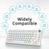 Owpkeenthy 128-Key Japanese White PBT keycaps Custom Minimalist 75 Percent XDA Keycap Set for 60% 65% 75% Fullsize MX Switches MAC Mechanical Keyb...